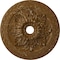Ekena Millwork Bordeaux Deluxe Ceiling Medallion (Canopies up to 4"), 23 5/8"OD x 3"ID x 2"P, Smokey Topaz Crackle CM23BOSTC - alternate 1